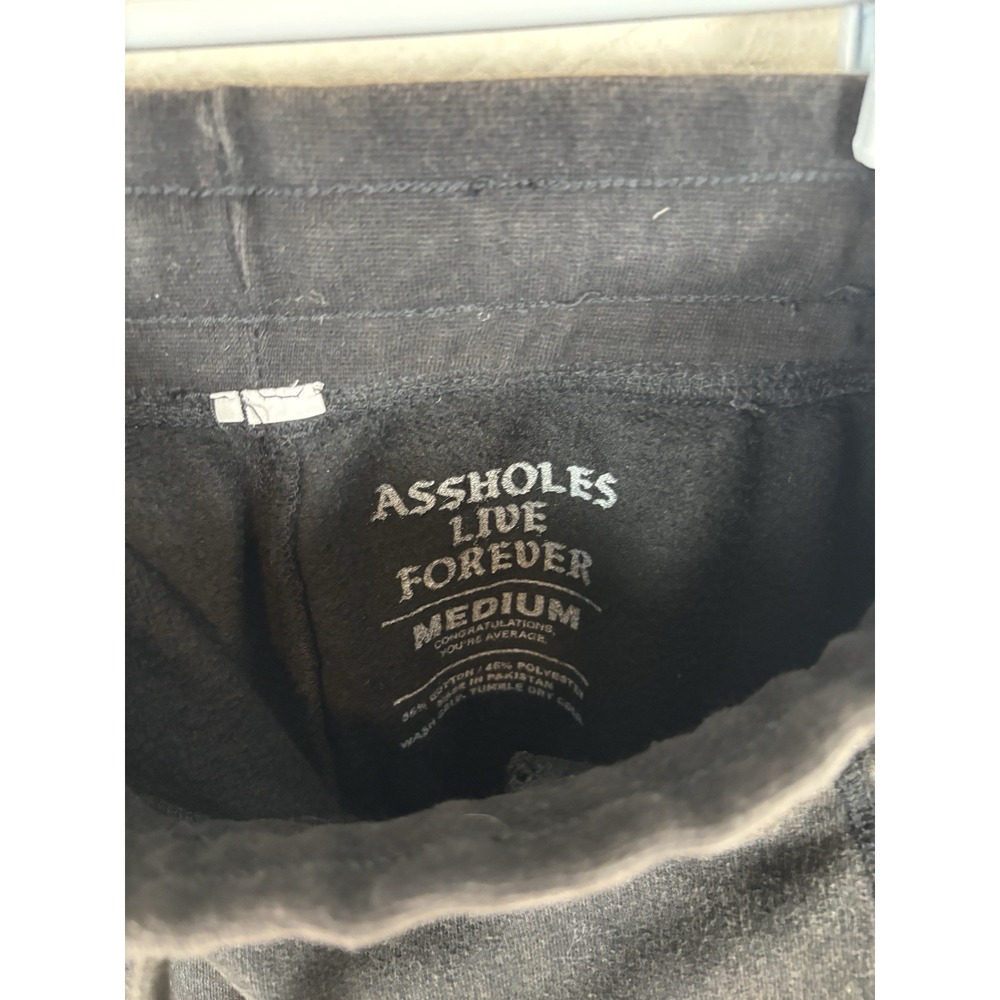 Aholes Live Forever Womens? Sz M Medium Yoga Sweatpants Solid Excellent - Picture 3 of 7